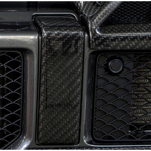Карбоновые клыки переднего бампера на Mercedes G-class W463